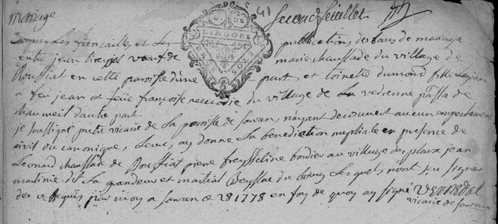 Mariage Tireyjol Jean - Dumond Toinette.jpg